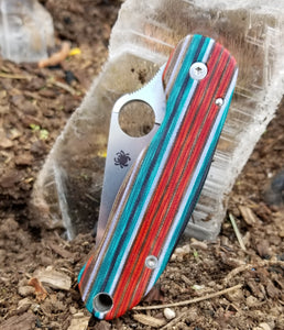 Spyderco Para 3 Indian Blanket G-Carta Scale Set