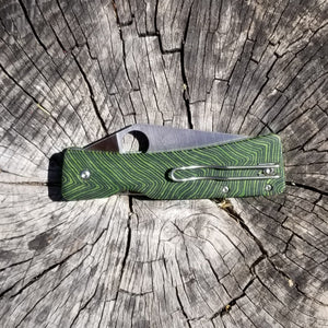 Spyderco Watu Green Thumb G-Carta Scale Set