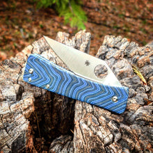 Load image into Gallery viewer, Spyderco Watu Hole Delete Blue Jay V1
